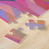 Heldere en vette Abstracte driehoeken in levendige Legpuzzel (Zijkant)