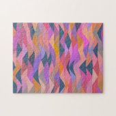 Heldere en vette Abstracte driehoeken in levendige Legpuzzel (Horizontaal)