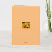 Heldere en Vette Floral Birthday Card voor sis Kaart (Achterkant)