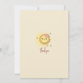 Heldere en vrolijke bedankkaart (Achterkant)