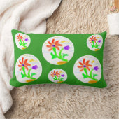 Heldere en vrolijke bloem - 2 achtergronden - kussen (Deken)