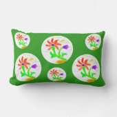 Heldere en vrolijke bloem - 2 achtergronden - kussen (Voorkant)