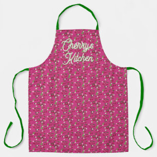 Heldere en vrolijke Cherry All-Over Print Schort