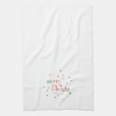 Heldere en vrolijke kerstvakantie keukenhanddoek (Verticaal)