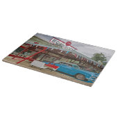 Heldere en vrolijke oude autokeuken snijplank (Hoek)