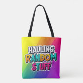 Heldere en vrolijke print van Natasha Us Tote Bag (Achterkant)