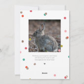 Heldere en vrolijke vakantie fotokaart feestdagenkaart (Achterkant)