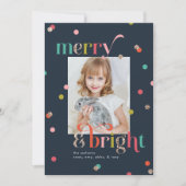 Heldere en vrolijke vakantie fotokaart feestdagenkaart (Voorkant)
