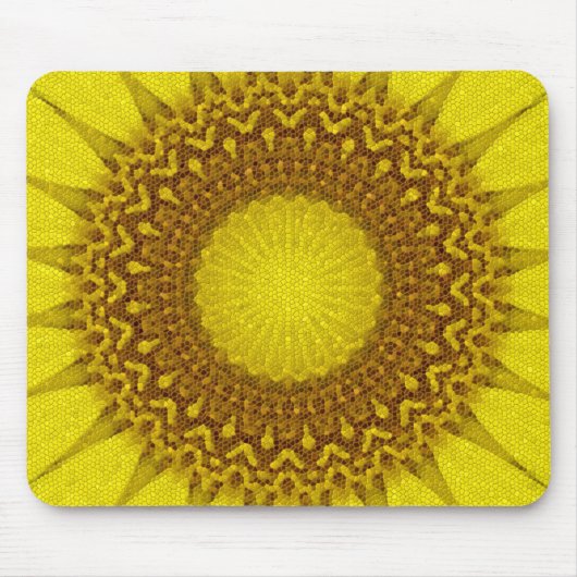 Heldere en zonnige Abstracte mozaïek Tegel Muismat (Voorkant)