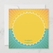 Heldere en zonnige uitnodiging (Achterkant)