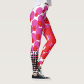 Heldere en zwarte stippen leggings (Rechts)