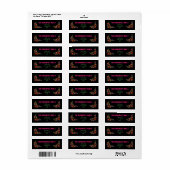 Heldere etnische bloem Fiesta Mexicaanse borduurwe Etiket (Full Sheet)