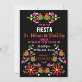 Heldere etnische bloem Fiesta Mexicaanse borduurwe Kaart (Voorkant)