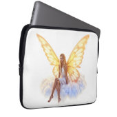 Heldere fee gouden vlinder vleugels zachte schoonh laptop sleeve (Voorkant Rechts)