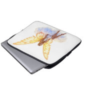 Heldere fee gouden vlinder vleugels zachte schoonh laptop sleeve (Voorkant onderkant)