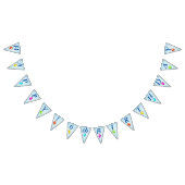 Heldere feestelijke gelukkige verjaardag ballonnen vlaggetjes (Alle)