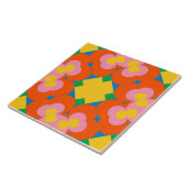 Heldere Floral Burst Keramische Tegel – 6 "x6" Tegeltje (Zijkant)