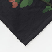 Heldere florale mandala met rode en gele bloemen. fleece deken (Hoek)