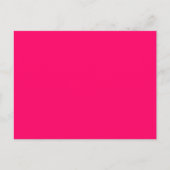 Heldere fluorescerende hot-roze Neon Briefkaart (Voorkant)