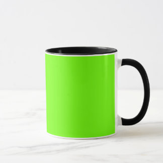 Heldere fluorescerende neon groen mok