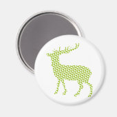 Heldere funky herten magneet (Voorkant / Achterkant)