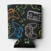 Heldere gaming joysticks: cool patroon. blikjeskoeler (Achterkant)