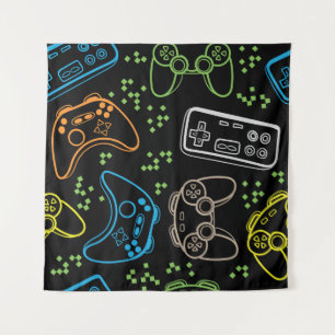 Heldere gaming joysticks: cool patroon. wandkleed