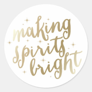 Heldere gedistilleerde dranken Vakantiestickers Ronde Sticker