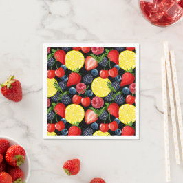 Heldere & gedurfde Fruit Papier servetten