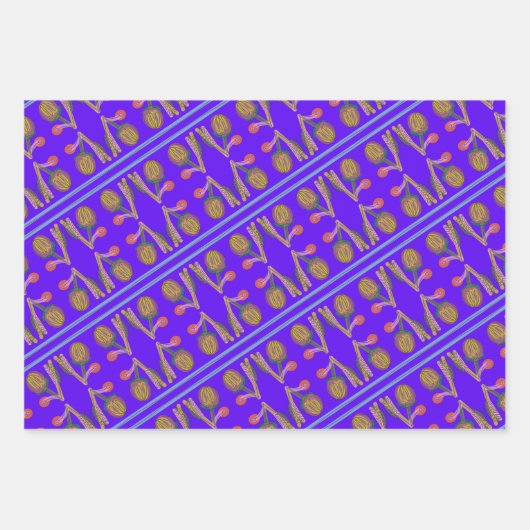 HELDERE GEDURFDE ONTLUIKENDE BLOEM VORMT inpakpapi Inpakpapier Vel (Voorkant 2)