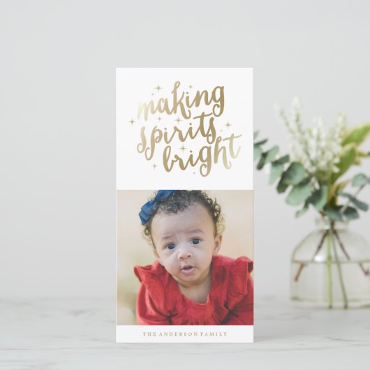 Heldere geesten | Vakantiefotokaarten Feestdagenkaart (Staand voorkant)