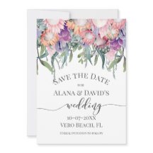 Heldere gekleurde exotische Protea bloemen opslaan