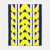 heldere gele abstractie fleece deken (Voorkant)