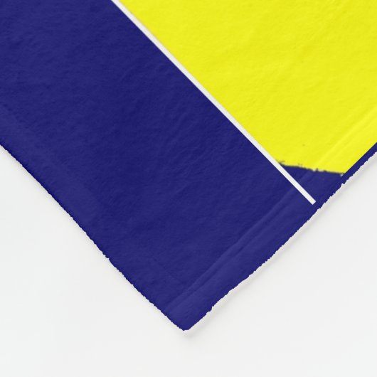 heldere gele abstractie fleece deken (Hoek)