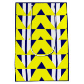 heldere gele abstractie medium cadeauzakje (Achterkant)