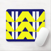 heldere gele abstractie muismat (Met muis)