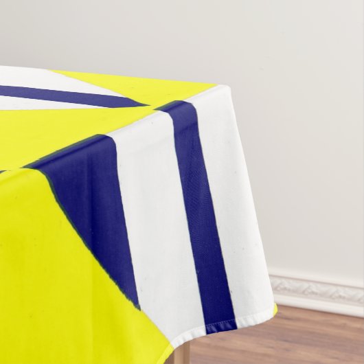 heldere gele abstractie tafelkleed (Voorbeeld)