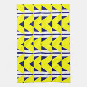 heldere gele abstractie theedoek (Verticaal)