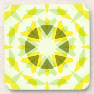 Heldere Gele Groene Ster Dopamine Decor Kitsch Art Bier Onderzetter