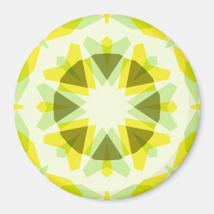 Heldere Gele Groene Ster Dopamine Decor Kitsch Art Magneet