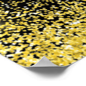 Heldere Gele Jurk Faux Glitter Sweet 16 Welkom Poster (Hoek)