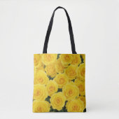 Heldere Gele Rose Tote Bag (Voorkant)