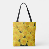 Heldere Gele Rose Tote Bag (Achterkant)