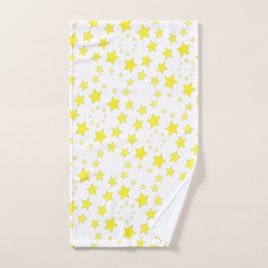 Heldere gele ster met patroon bad handdoek (Handdoek)