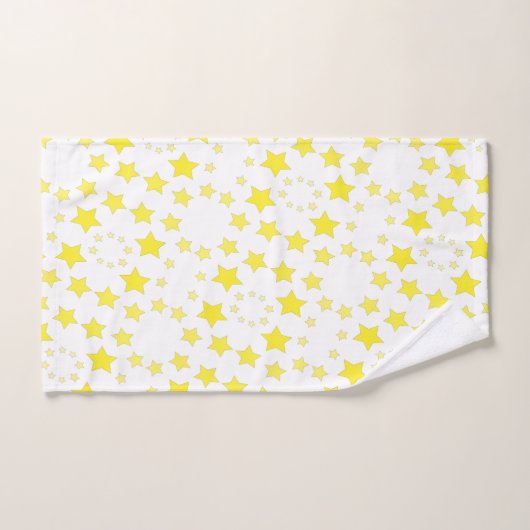 Heldere gele ster met patroon bad handdoek (Handdoek)