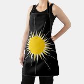 Heldere gele stralende zon schort (Insitu)