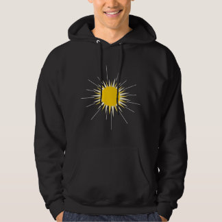 Heldere gele stralingszon hoodie