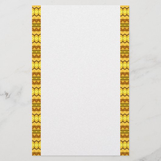 Heldere gele strepen briefpapier (Voorkant)
