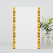 Heldere gele strepen briefpapier (Staand voorkant)
