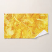 Heldere gele veren bad handdoek (Handdoek)